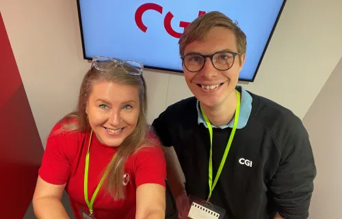 CGI members at a stand